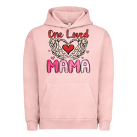 Pigment Salmon one loved mama Urban Hoodie - MaliasSmallBusiness