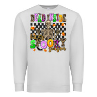 Dove Grey dead inside but its spooky season Premium Sweatshirt - AdoDesignShop