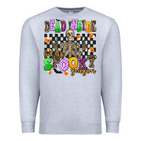 Heather Grey dead inside but its spooky season Premium Sweatshirt - AdoDesignShop