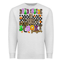 Oatmeal Heather dead inside but its spooky season Premium Sweatshirt - AdoDesignShop