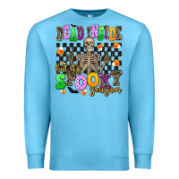 Ocean Blue dead inside but its spooky season Premium Sweatshirt - AdoDesignShop