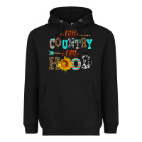 Black a little country a little hood Heavyweight Hoodie - AdoDesignShop