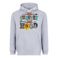 Heather Grey a little country a little hood Heavyweight Hoodie - AdoDesignShop