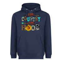 Navy a little country a little hood Heavyweight Hoodie - AdoDesignShop
