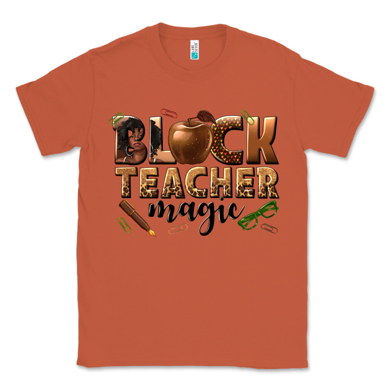 Black Teacher Magic Melanin Classic Tee by texasbilliewilder | Teevron