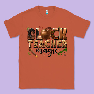 Black Teacher Magic Melanin Classic Tee Designed By Texasbilliewilder