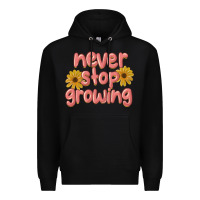 Black never stop growing Premium Hoodie - MaliasSmallBusiness