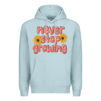 Blue Mist never stop growing Premium Hoodie - MaliasSmallBusiness