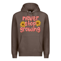 Coffee never stop growing Premium Hoodie - MaliasSmallBusiness