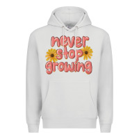 Dove Grey never stop growing Premium Hoodie - MaliasSmallBusiness