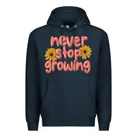 Navy never stop growing Premium Hoodie - MaliasSmallBusiness