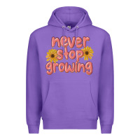 Purple never stop growing Premium Hoodie - MaliasSmallBusiness