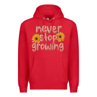 Red never stop growing Premium Hoodie - MaliasSmallBusiness