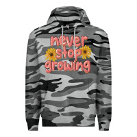 Slate Camo never stop growing Premium Hoodie - MaliasSmallBusiness
