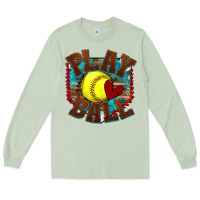 Matcha play ball softball Long Sleeve Tee - texasbilliewilder