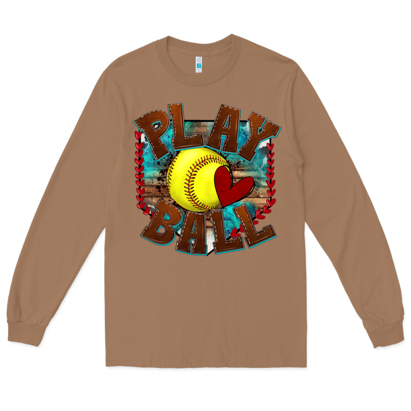 Play Ball Softball Long Sleeve Tee by texasbilliewilder | Teevron