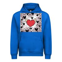 Cobalt valentine's day hearts Urban Hoodie - MaliasSmallBusiness