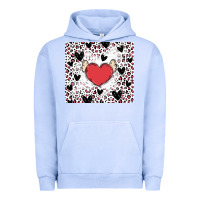 Pigment Grape Ice valentine's day hearts Urban Hoodie - MaliasSmallBusiness