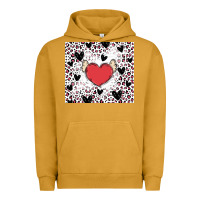 Pigment Peanut Butter valentine's day hearts Urban Hoodie - MaliasSmallBusiness