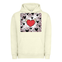 Pigment Pistachio valentine's day hearts Urban Hoodie - MaliasSmallBusiness