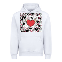 White valentine's day hearts Urban Hoodie - MaliasSmallBusiness