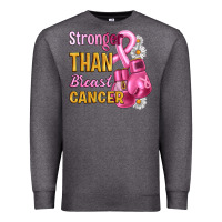 Charcoal Heather Stronger than breast cancer Premium Sweatshirt - Artiststas