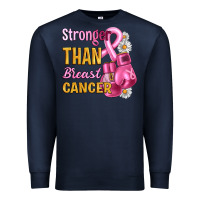 Navy Stronger than breast cancer Premium Sweatshirt - Artiststas