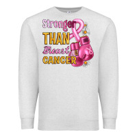 Oatmeal Heather Stronger than breast cancer Premium Sweatshirt - Artiststas