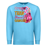 Ocean Blue Stronger than breast cancer Premium Sweatshirt - Artiststas