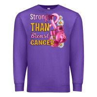 Purple Stronger than breast cancer Premium Sweatshirt - Artiststas