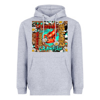 Heather Grey western crawfish Heavyweight Hoodie - AdoDesignShop
