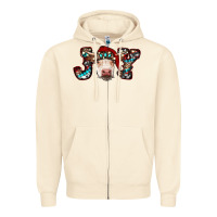 Sandshell christmas joy cow Zipper Hoodie - RanaPortraitStore