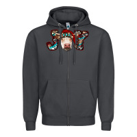 Smoke christmas joy cow Zipper Hoodie - RanaPortraitStore