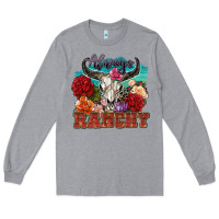 Heather Grey always ranchy Long Sleeve Tee - Zillion Design Studio