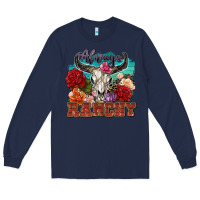 Navy always ranchy Long Sleeve Tee - Zillion Design Studio