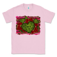 Bubblegum Pink Valentine Cactus Heart with Roses Classic Tee - RanaPortraitStore