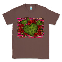 Chestnut Valentine Cactus Heart with Roses Classic Tee - RanaPortraitStore