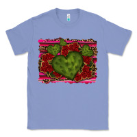 Colony Blue Valentine Cactus Heart with Roses Classic Tee - RanaPortraitStore