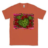 Copper Valentine Cactus Heart with Roses Classic Tee - RanaPortraitStore