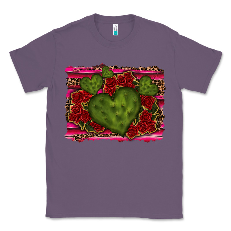 Valentine Cactus Heart With Roses Classic Tee by RanaPortraitStore | Teevron