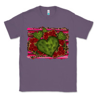 Lavender Valentine Cactus Heart with Roses Classic Tee - RanaPortraitStore