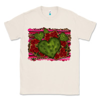Natural Valentine Cactus Heart with Roses Classic Tee - RanaPortraitStore