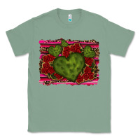 Sage Valentine Cactus Heart with Roses Classic Tee - RanaPortraitStore