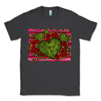 Smoke Valentine Cactus Heart with Roses Classic Tee - RanaPortraitStore