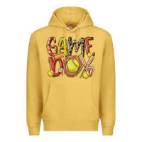 Antique Gold game day softball Premium Hoodie - MaliasSmallBusiness