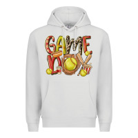 Dove Grey game day softball Premium Hoodie - MaliasSmallBusiness