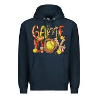 Navy game day softball Premium Hoodie - MaliasSmallBusiness