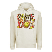 Oatmeal Heather game day softball Premium Hoodie - MaliasSmallBusiness