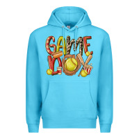Ocean Blue game day softball Premium Hoodie - MaliasSmallBusiness