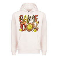 Pale Pink game day softball Premium Hoodie - MaliasSmallBusiness